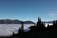 Nebelmeer unterhalb der Axalp