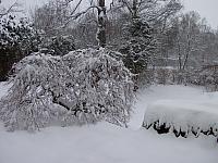 18cm Schnee auf der Terrasse